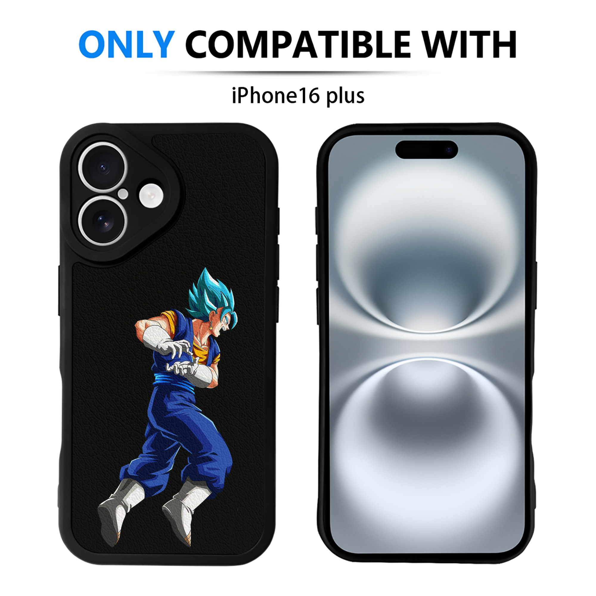 （画像用） ドラゴンボール ベジット DRAGON BALL Vegetto 【iPhone 16シリーズ対応】シリコンスマホケース（レザー調） 材質：シリコン